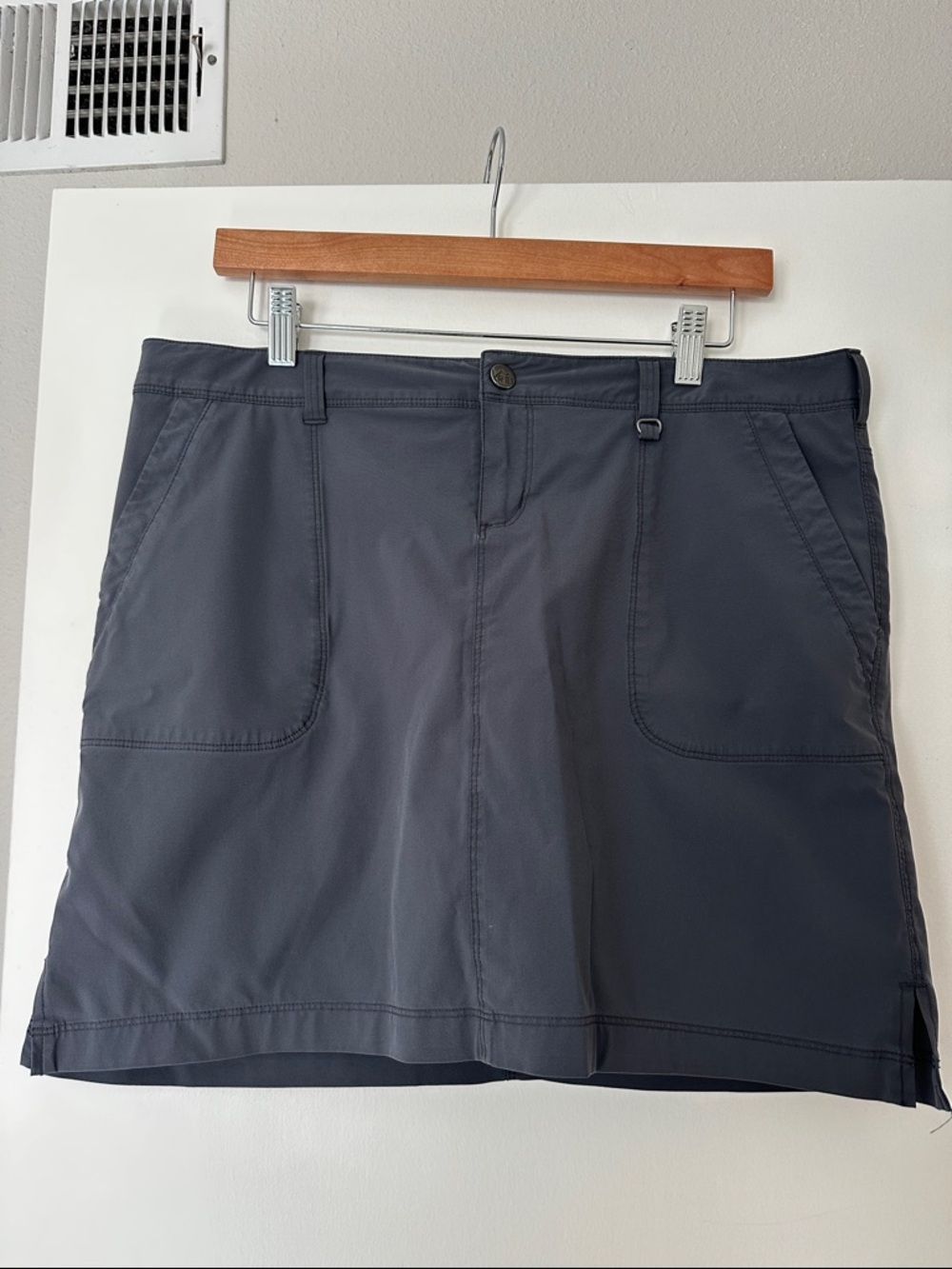 REI Active Gray Skirt with Built-in Shorts